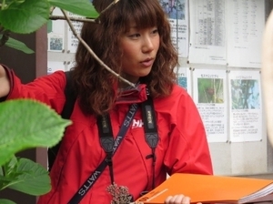 自然ガイドになった菊池氏の写真